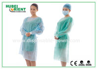 18-40g/M2 Medical Non-Woven Disposable Isolation Gowns With Knitted Cuff