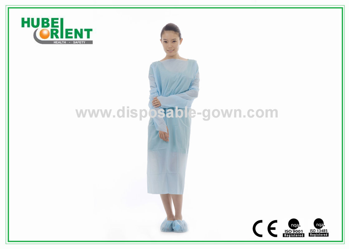 Hospital/Clinic Use Disposable CPE Protective Clothing With Thumb Cuffs Medical Use Plastic gown