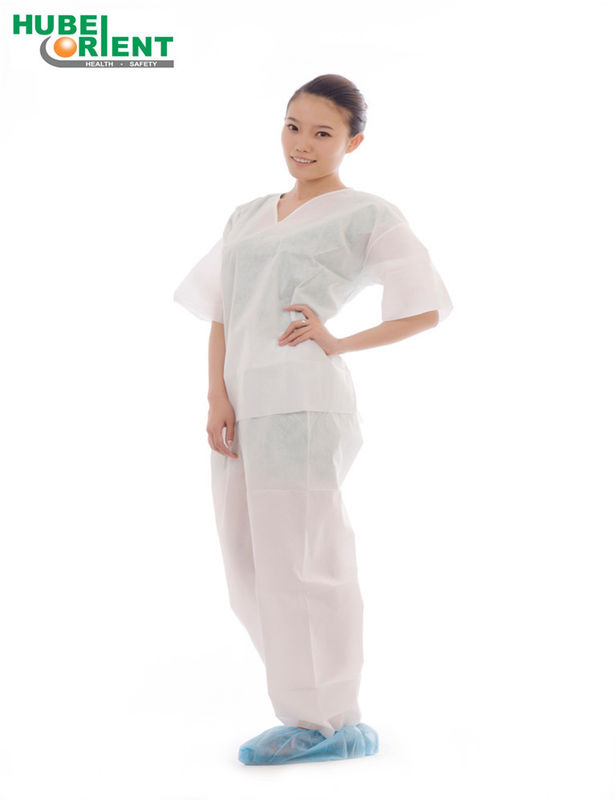 Anti-bacterial Disposable SMS Medical Use Pajamas Kits For Hospital And Operation Room