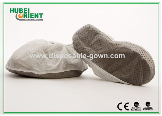 Waterproof White Disposable Overshoe Covers Protective Non-Slip For Keep Clean