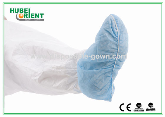 One Time Use Odorless Nonwoven Shoe Covers With Elastic Ankle