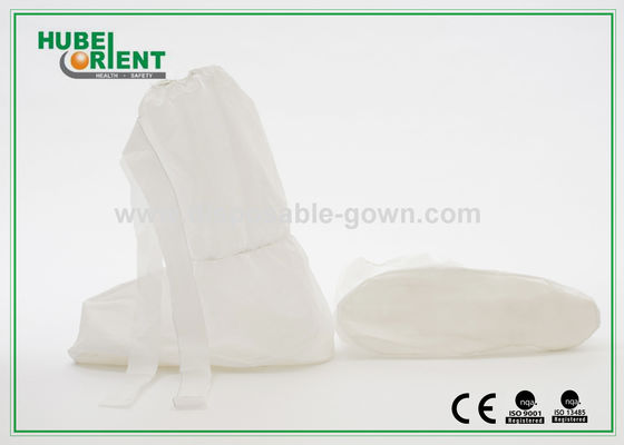 PP Coated CPE Disposable Boot Cover With Non Slip PVC Sole Disposable Use Boot Cover