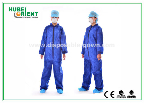 Protective Safety Blue Disposable Coveralls for Men And Eco-Friendly Durable Use