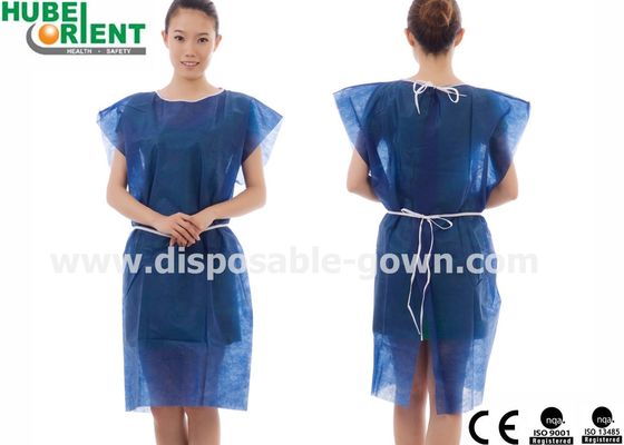 ISO9001 Single Use No Sleeve Medical Patient Gown For Operation Room